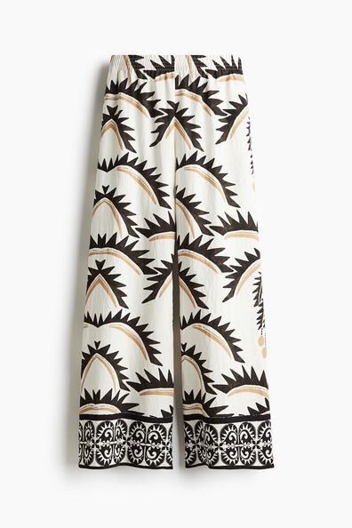 Wide pull-on trousers