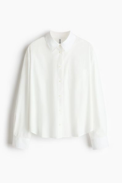 Oversized poplin shirt