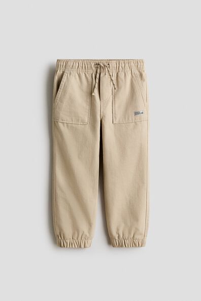 Cotton twill joggers