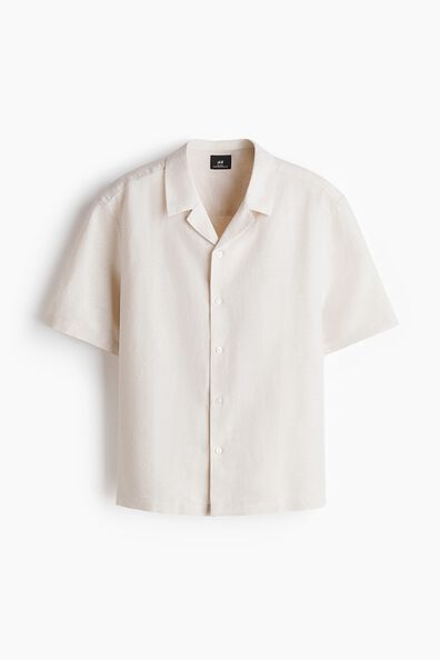 Relaxed Fit Linen-blend resort shirt