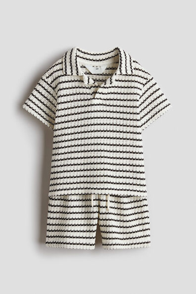 2-piece textured-knit set