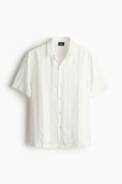 Regular Fit Textured-weave resort shirt