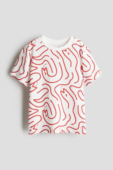 Printed cotton T-shirt
