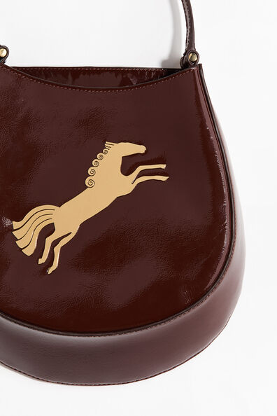 Badge-detail handbag