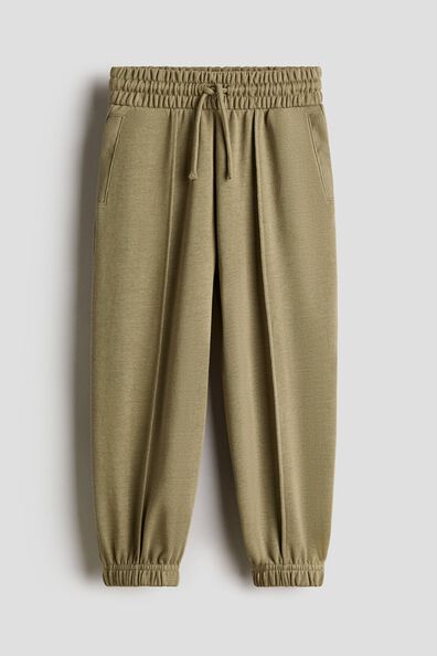 Crease-leg joggers