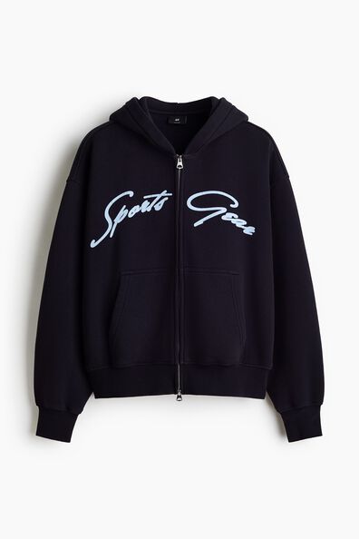 Oversized Fit Zip-through hoodie