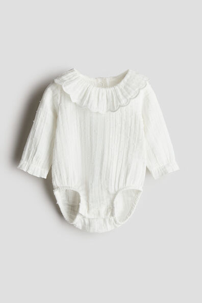 Cotton muslin romper suit