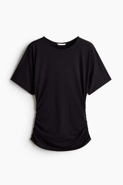 Draped jersey top