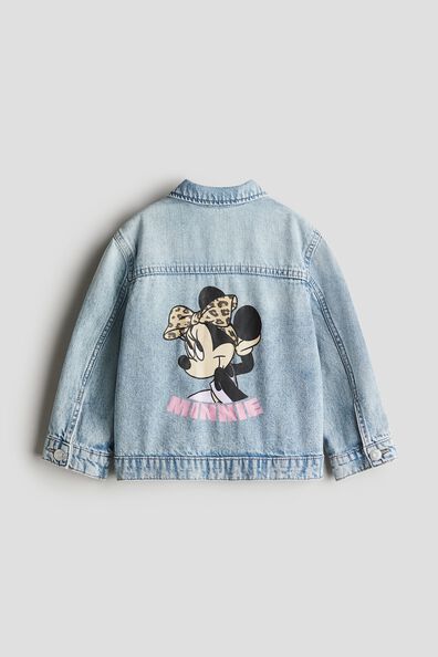 Printed denim jacket