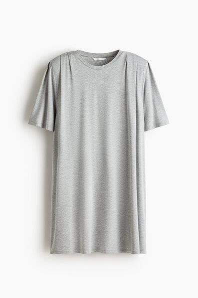 Long shoulder-pad T-shirt
