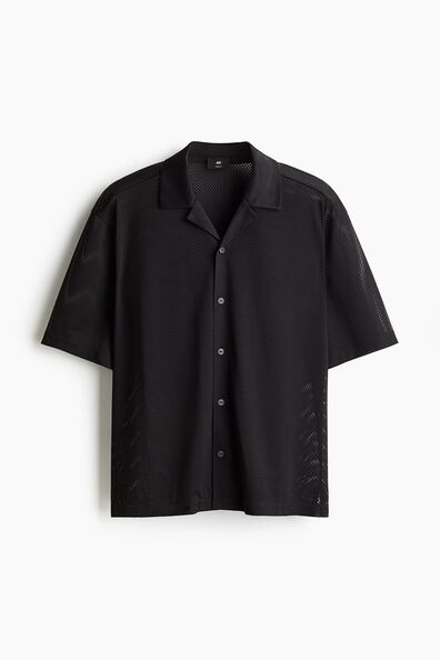 Loose Fit Mesh resort shirt