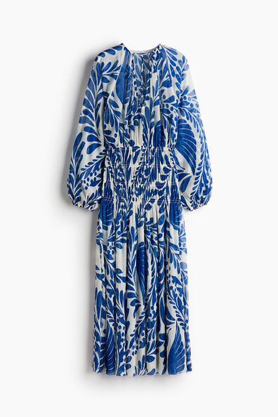 Smock-waisted dress