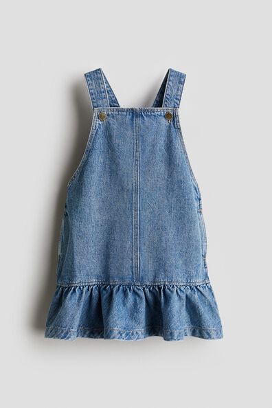 Denim dungaree dress