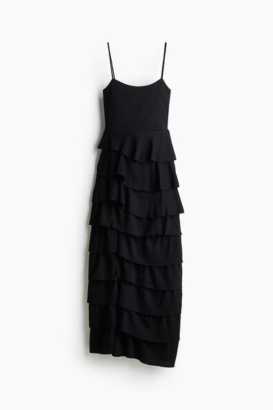Flounced strappy dress