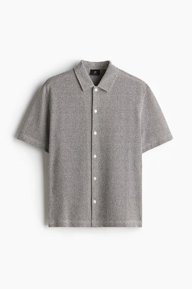 Regular Fit Short-sleeved piqué shirt