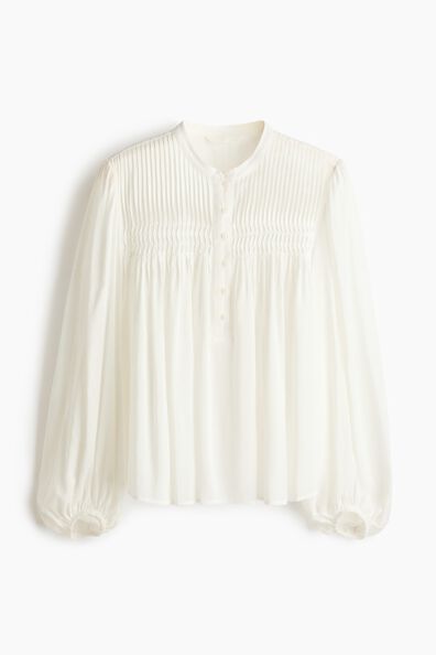 Pintucked blouse