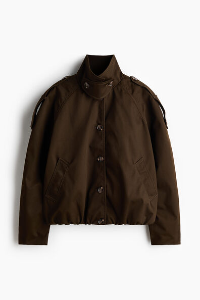 Twill blouson jacket