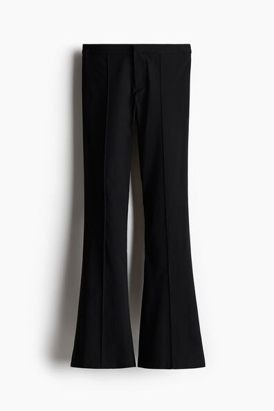 Flared tailored trousers