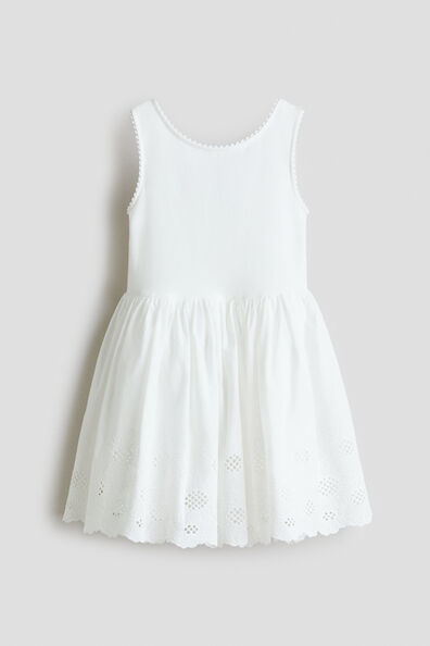 Broderie anglaise cotton dress