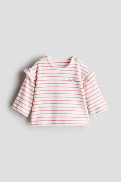 Frill-trimmed top