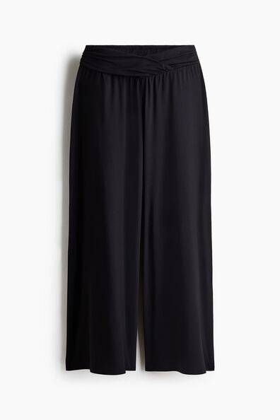 Draped pull-on trousers