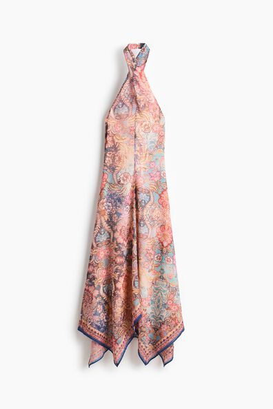 Chiffon halterneck dress