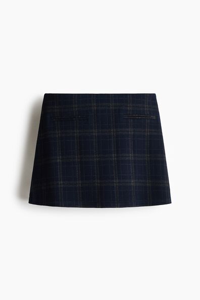 Viscose-blend mini skort