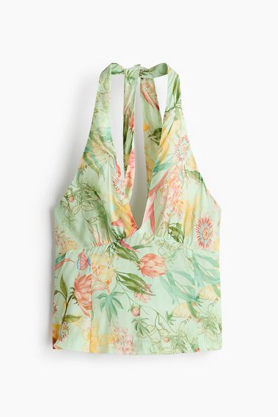 Viscose halterneck top