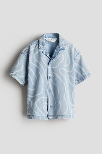 Denim resort shirt