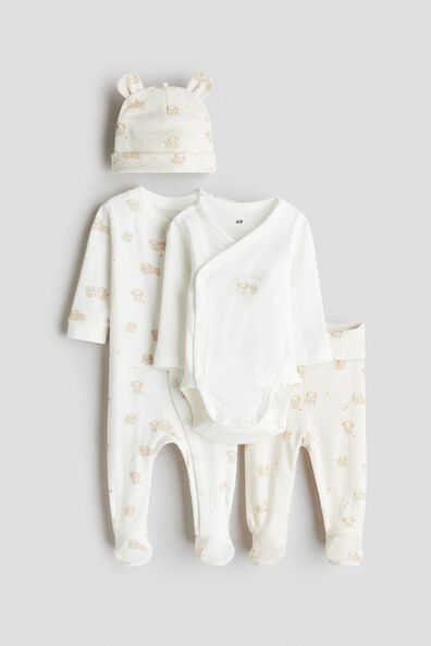 4-piece cotton jersey gift set