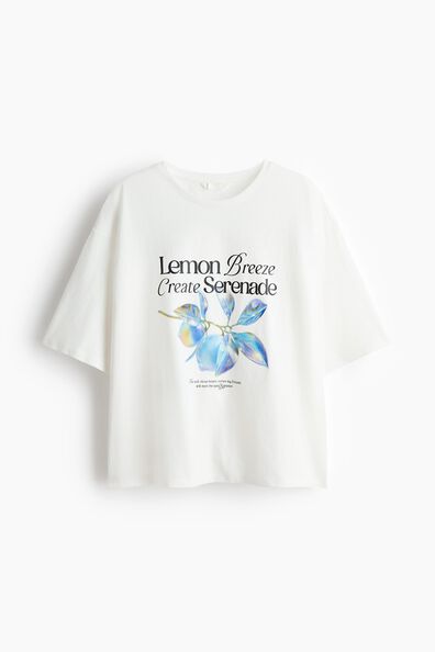 Printed cotton T-shirt