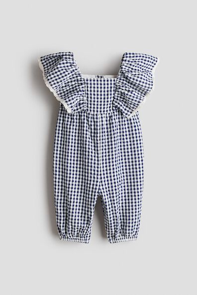 Seersucker romper suit