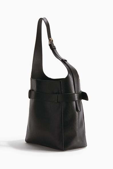 Strap-detail tote bag