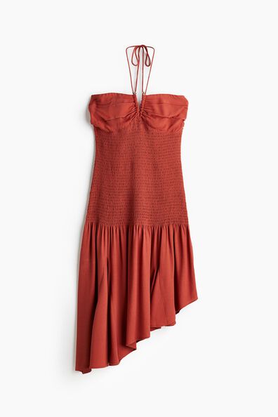 Smocked halterneck dress