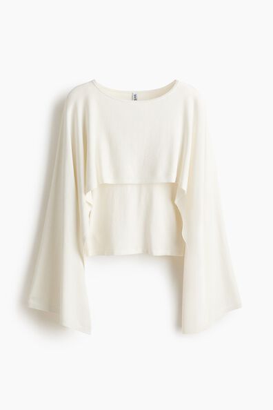 Cape-look top