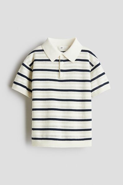 Cotton-knit polo shirt