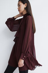 Walnut Plissé Dress main image 1