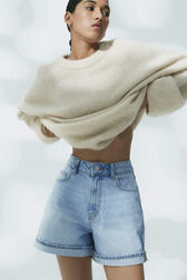 The Mica Super High Denim Shorts main image 1