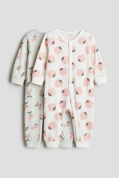 2-pack patterned cotton pyjamas