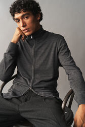 Close Fit Zipper Cardigan