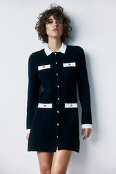 Mini Hair Knitted Knitwear Vest Dress