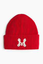 新品 TBCHAOS KNIT HANTEN RED Lサイズ Rib-knit beanie