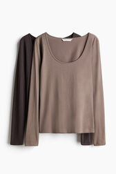 2-pack jersey tops main image 1