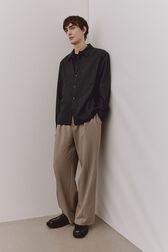 Wool-blend shirt