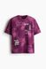 Loose Fit Printed T-shirt | Dark purple/Revel