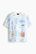 Loose Fit Printed T-shirt | Blue/Tie-dye