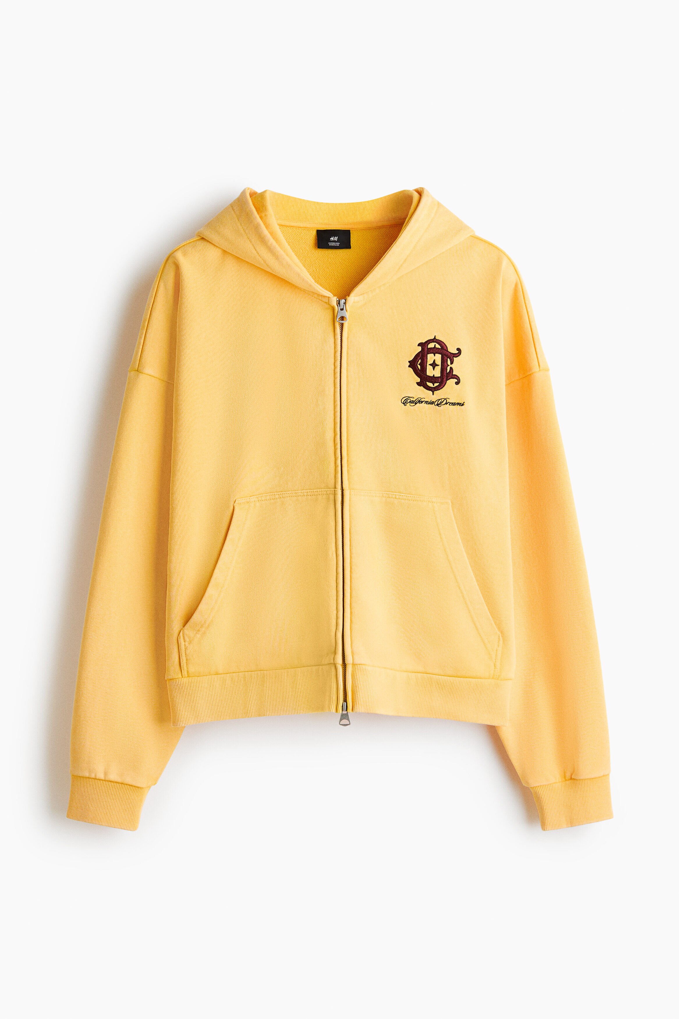 Oversized Fit Boxy zip-through hoodie