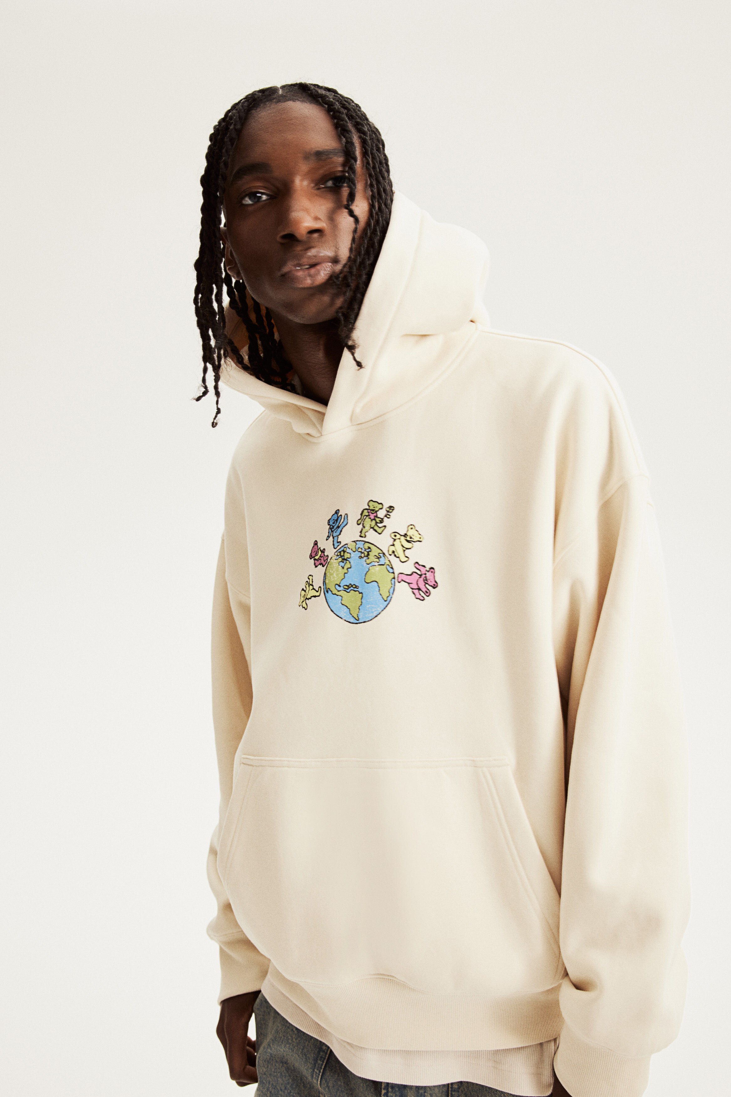 Oversized Fit Printed hoodie