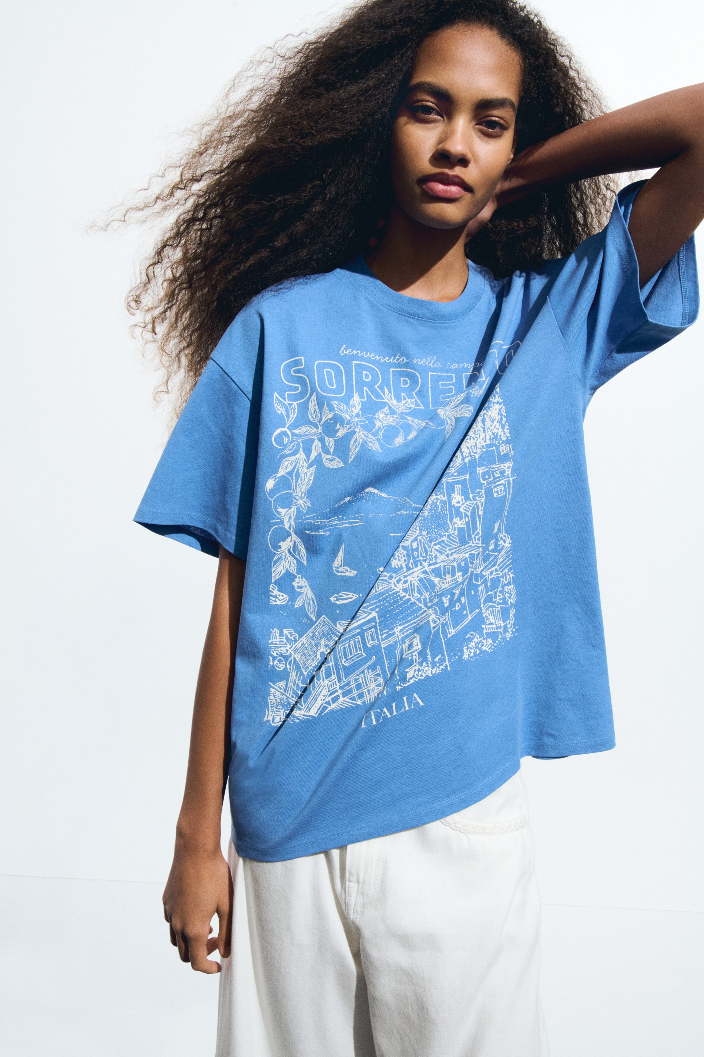 Oversized printed T-shirt
