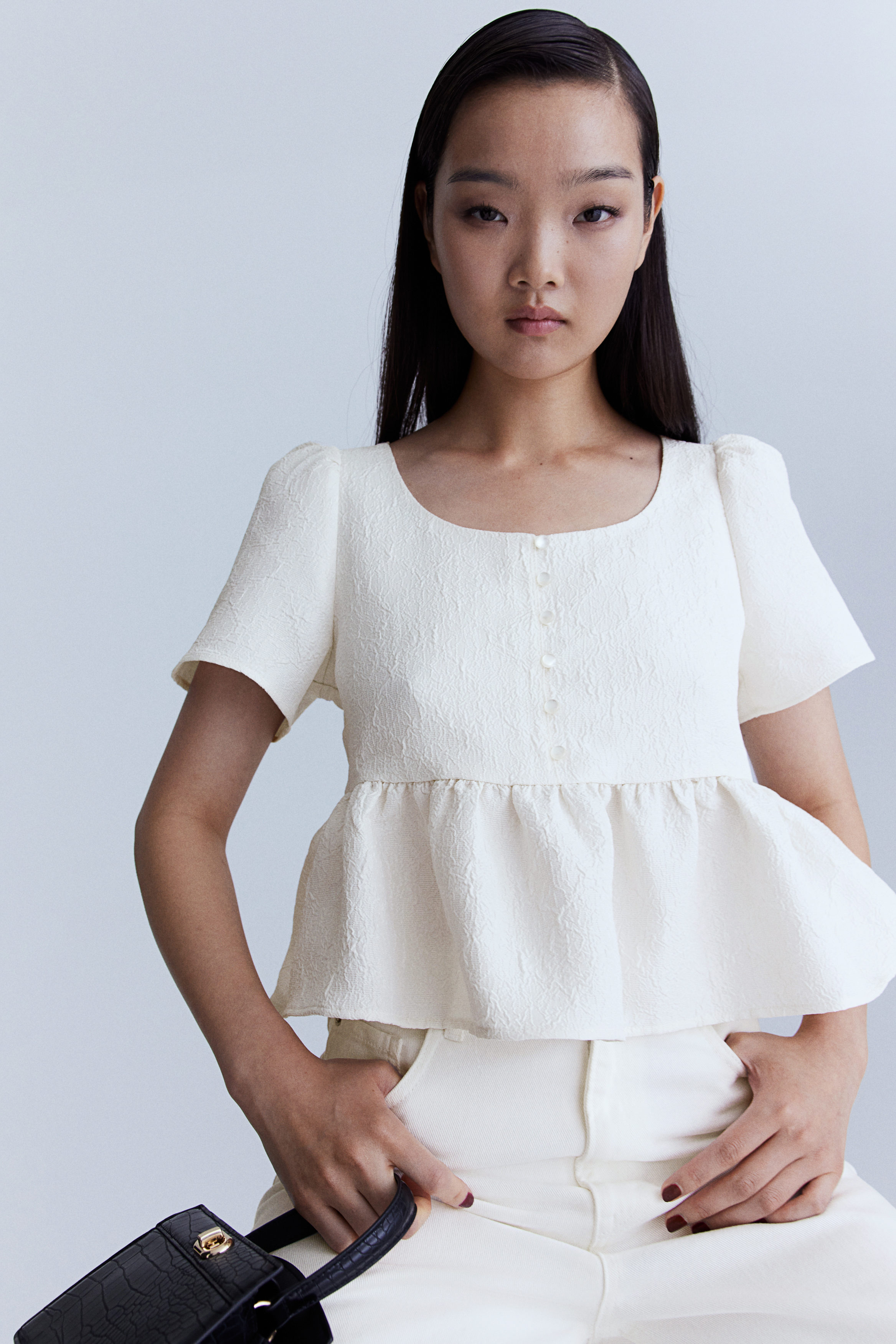 新品　 OHGA PEPLUM BLOUSE PEPLUM BLOUSE | OHGA